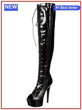 Women's Thigh High Stiletto Peep Toe Synthetic Boots